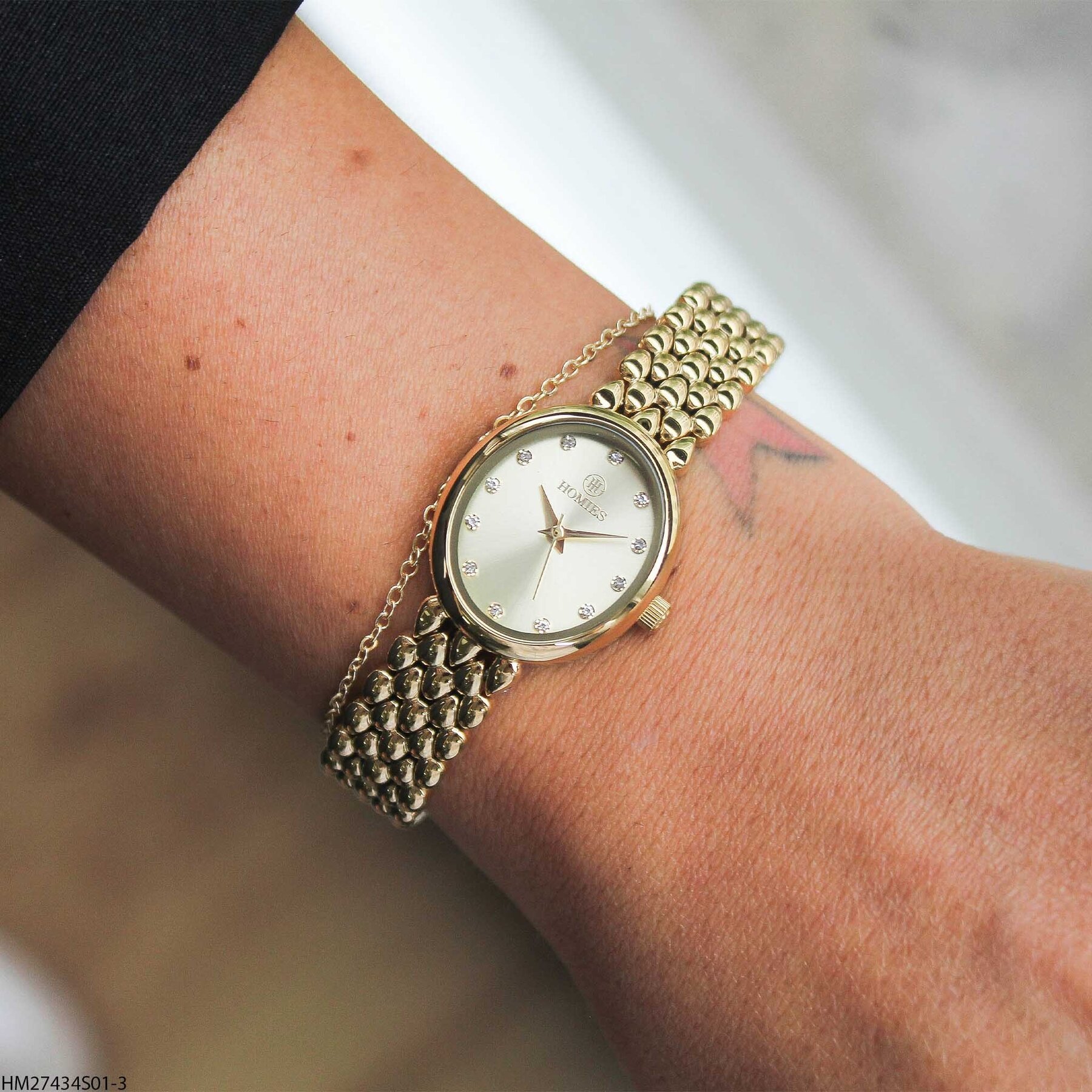Homies HM27434S01-3 Çelik kordonlu Kadın Kol Saati