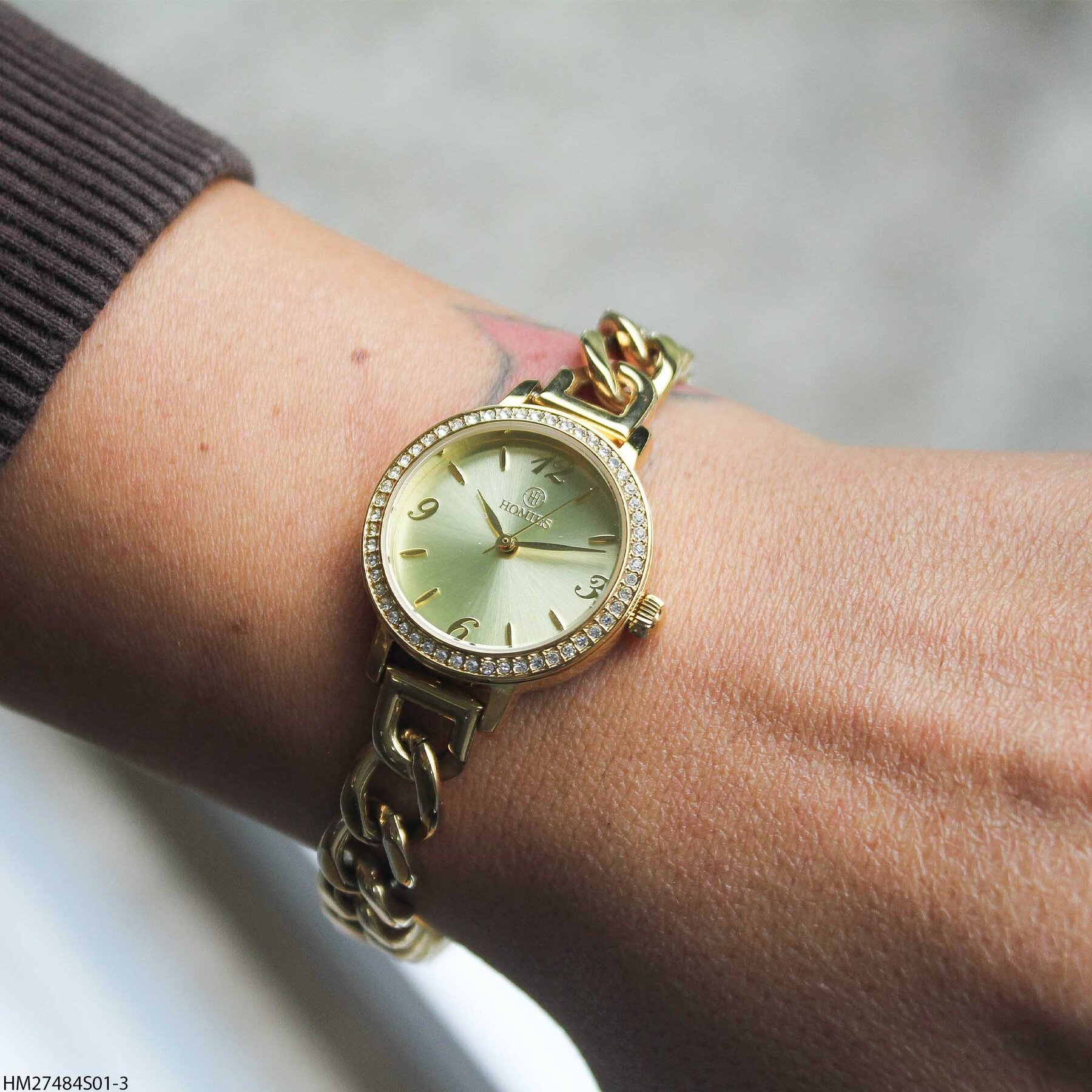 Homies HM27484S01-3 Steel Strap Women Watch