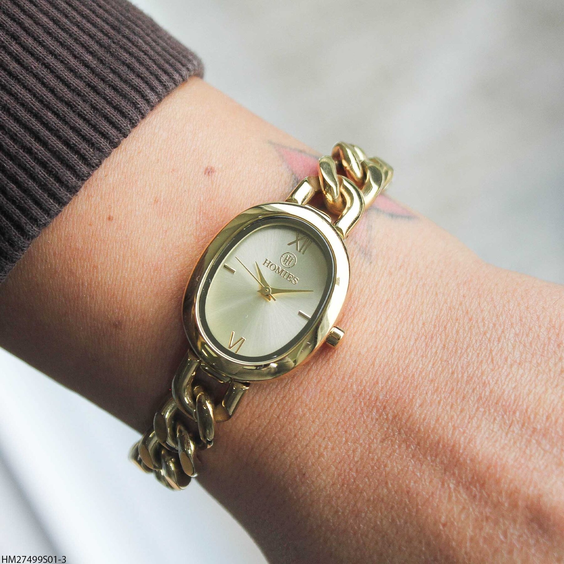 Homies HM27499S01-3 Steel Strap Women Watch