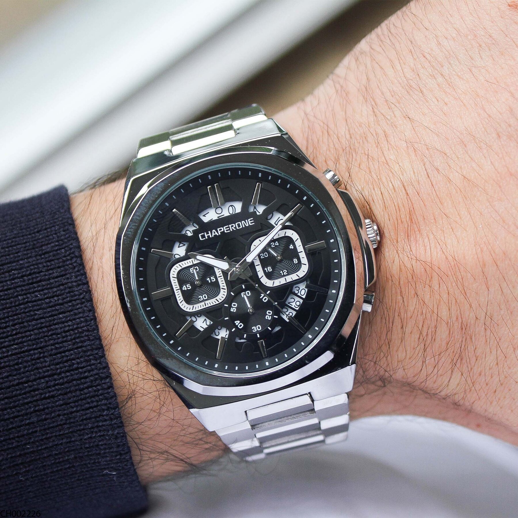 Chaperone CH002379 Steel Strap Men Watch