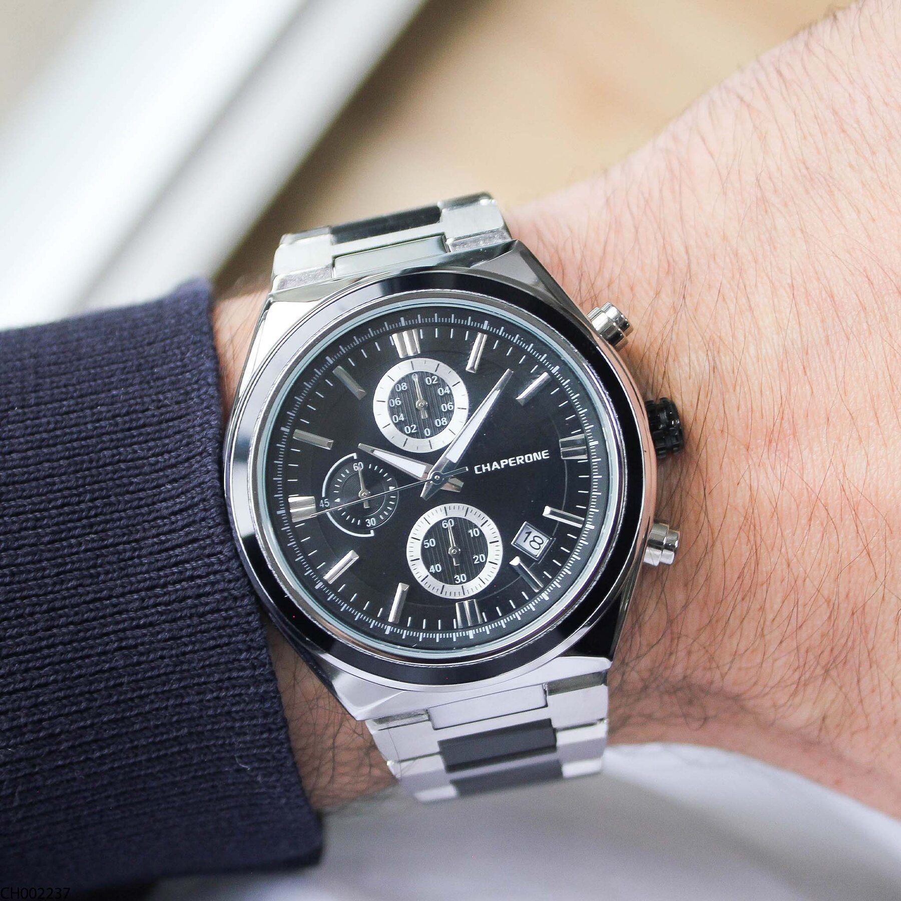 Chaperone CH002237 Çelik Kordonlu Erkek Kol Saati