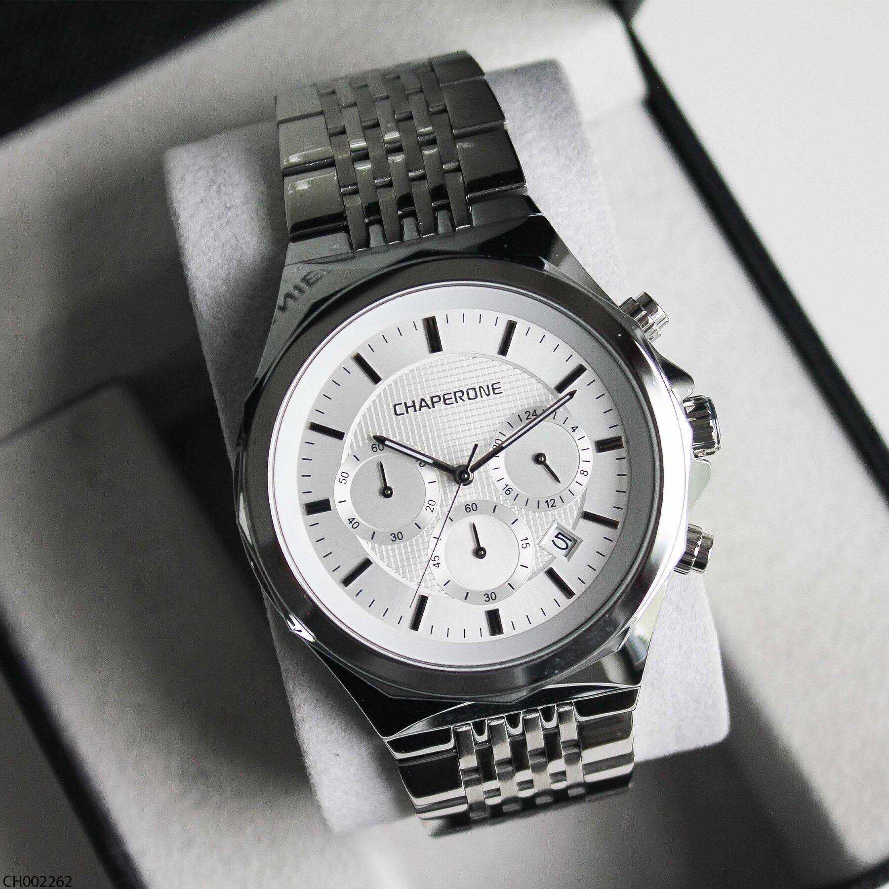 Chaperone CH002262 Çelik Kordonlu Erkek Kol Saati