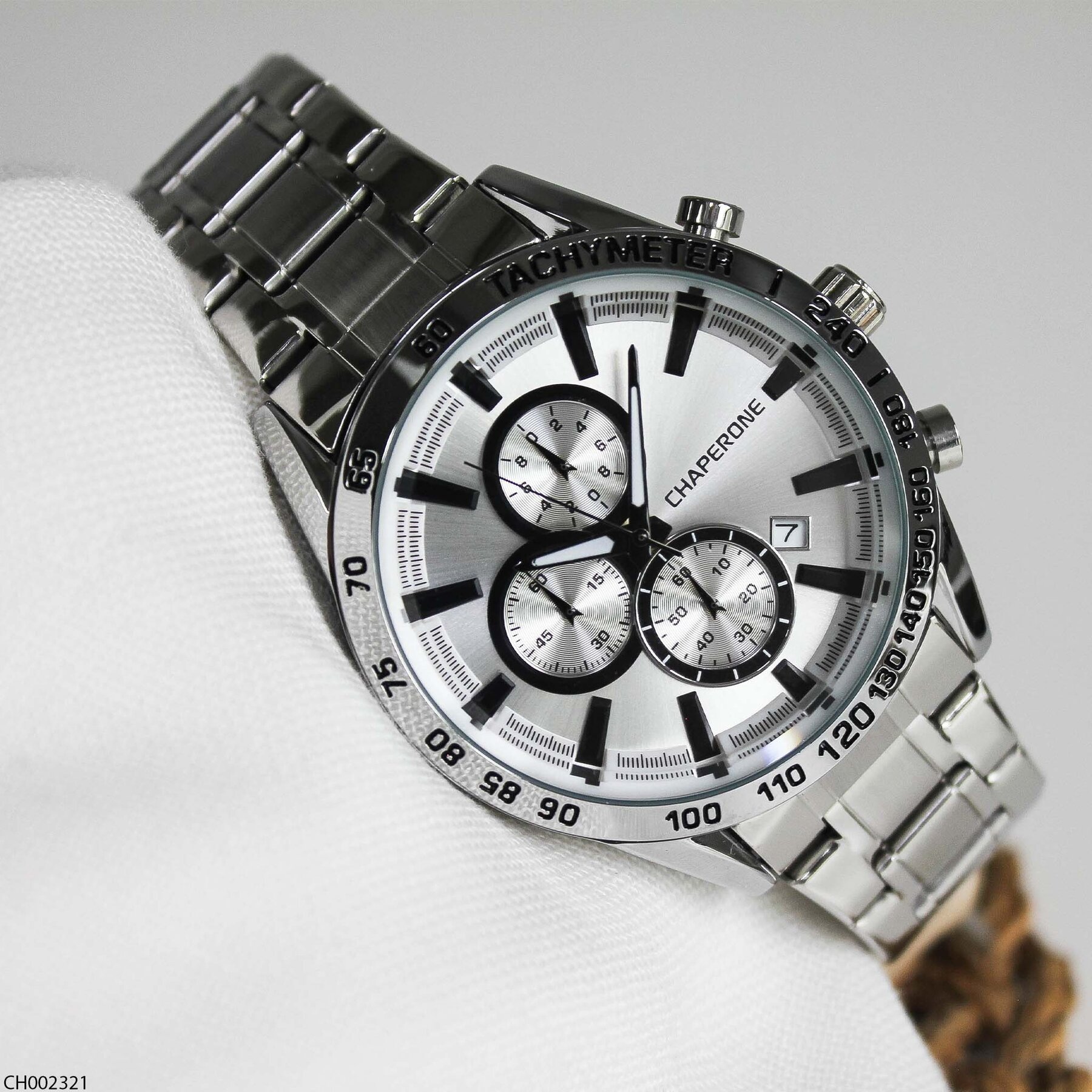 Chaperone CH002321 Çelik Kordonlu Erkek Kol Saati