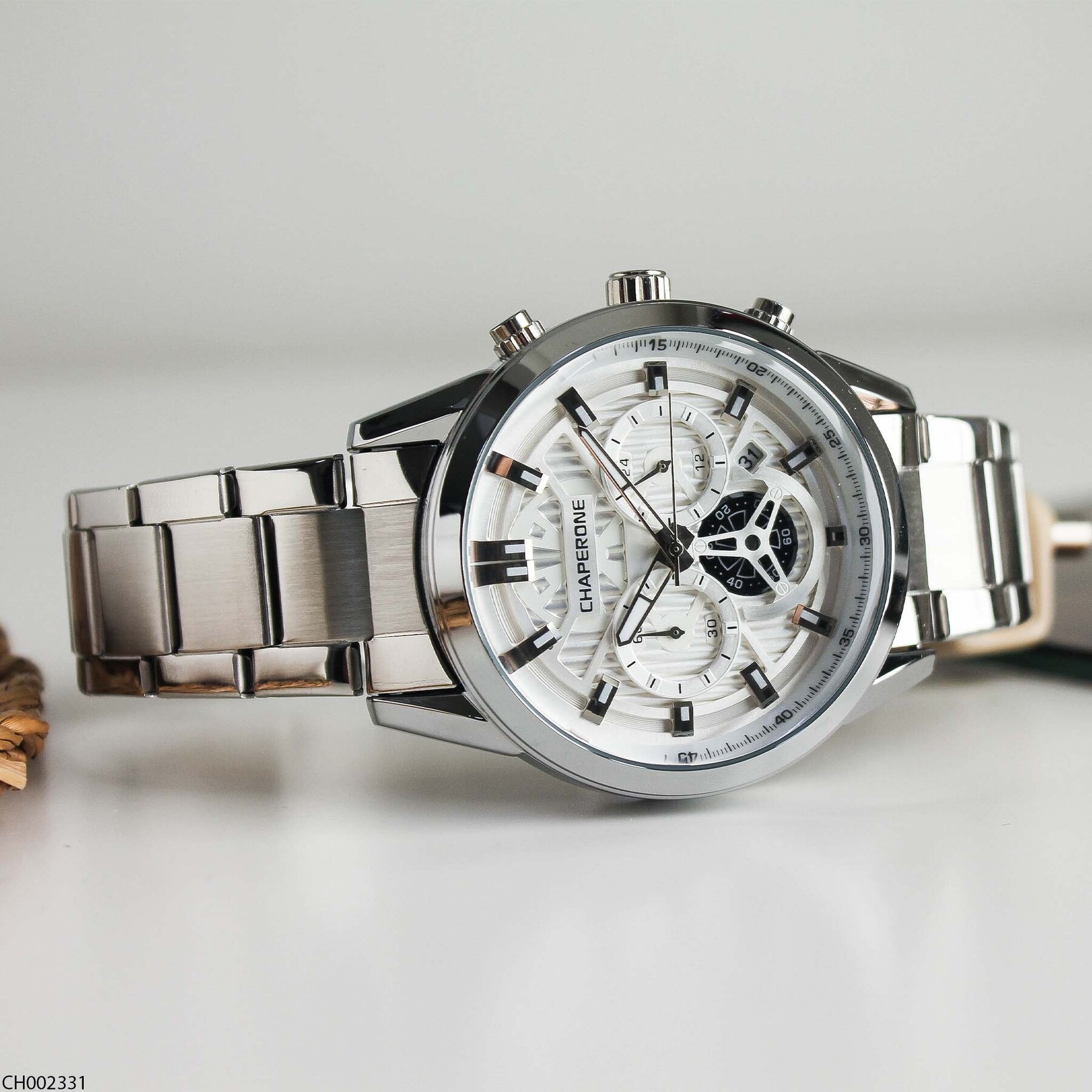 Chaperone CH002331 Çelik Kordonlu Erkek Kol Saati