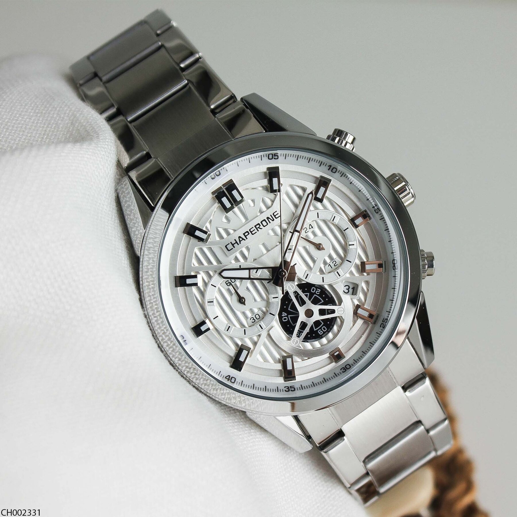 Chaperone CH002331 Çelik Kordonlu Erkek Kol Saati