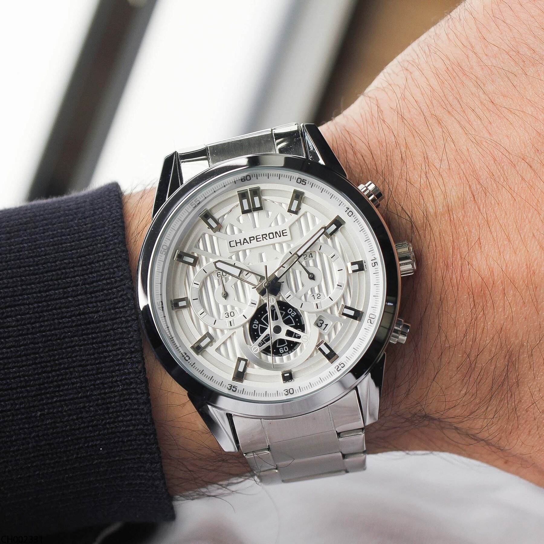 Chaperone CH002331 Çelik Kordonlu Erkek Kol Saati