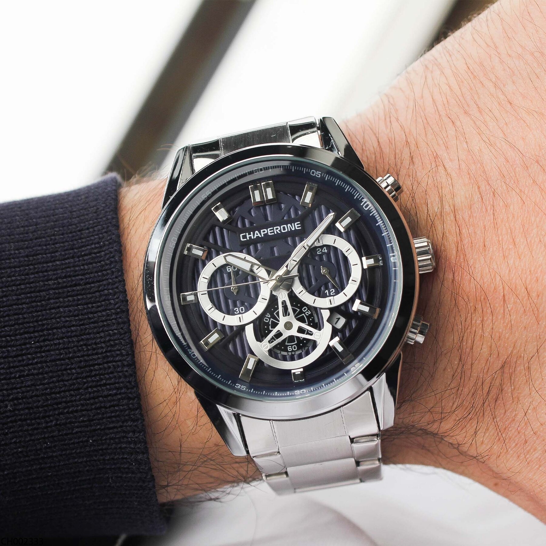 Chaperone CH002333 Çelik Kordonlu Erkek Kol Saati