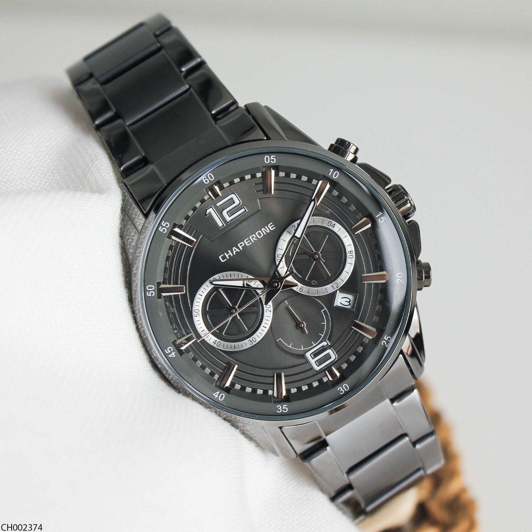 Chaperone CH002374 Çelik Kordonlu Erkek Kol Saati