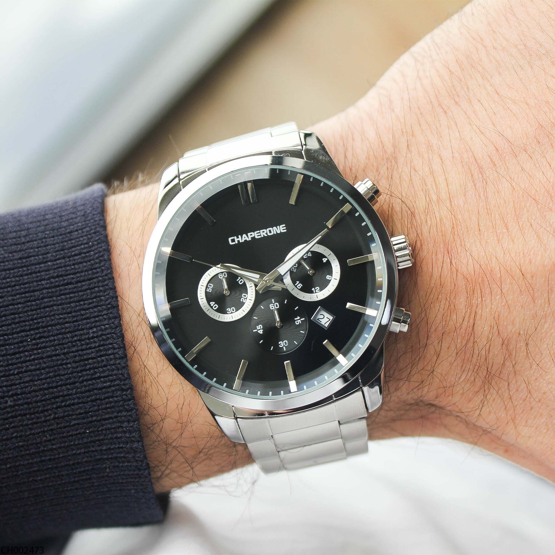 Chaperone CH002473 Çelik Kordonlu Erkek Kol Saati