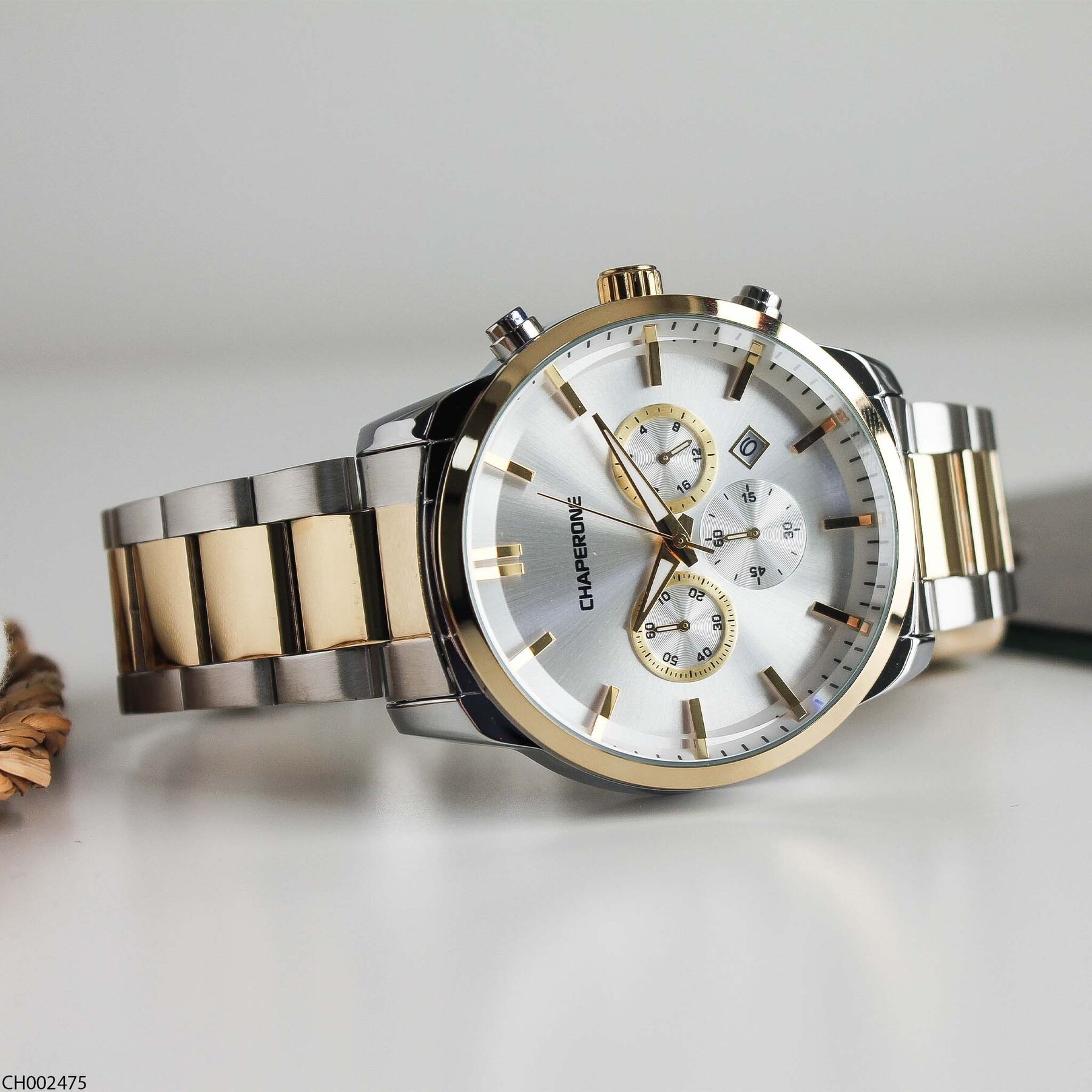 Chaperone CH002475 Çelik Kordonlu Erkek Kol Saati