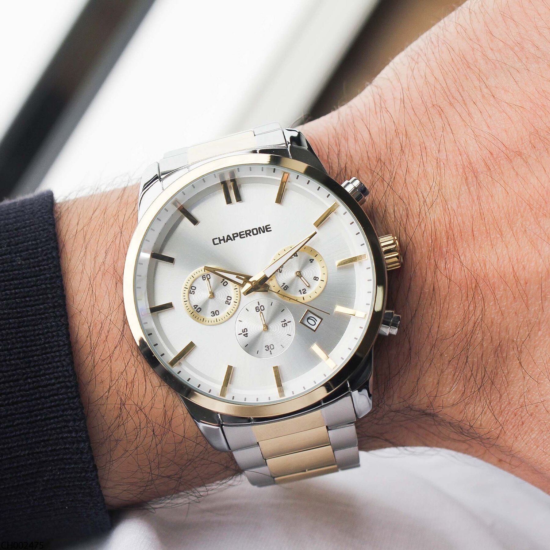 Chaperone CH002475 Çelik Kordonlu Erkek Kol Saati