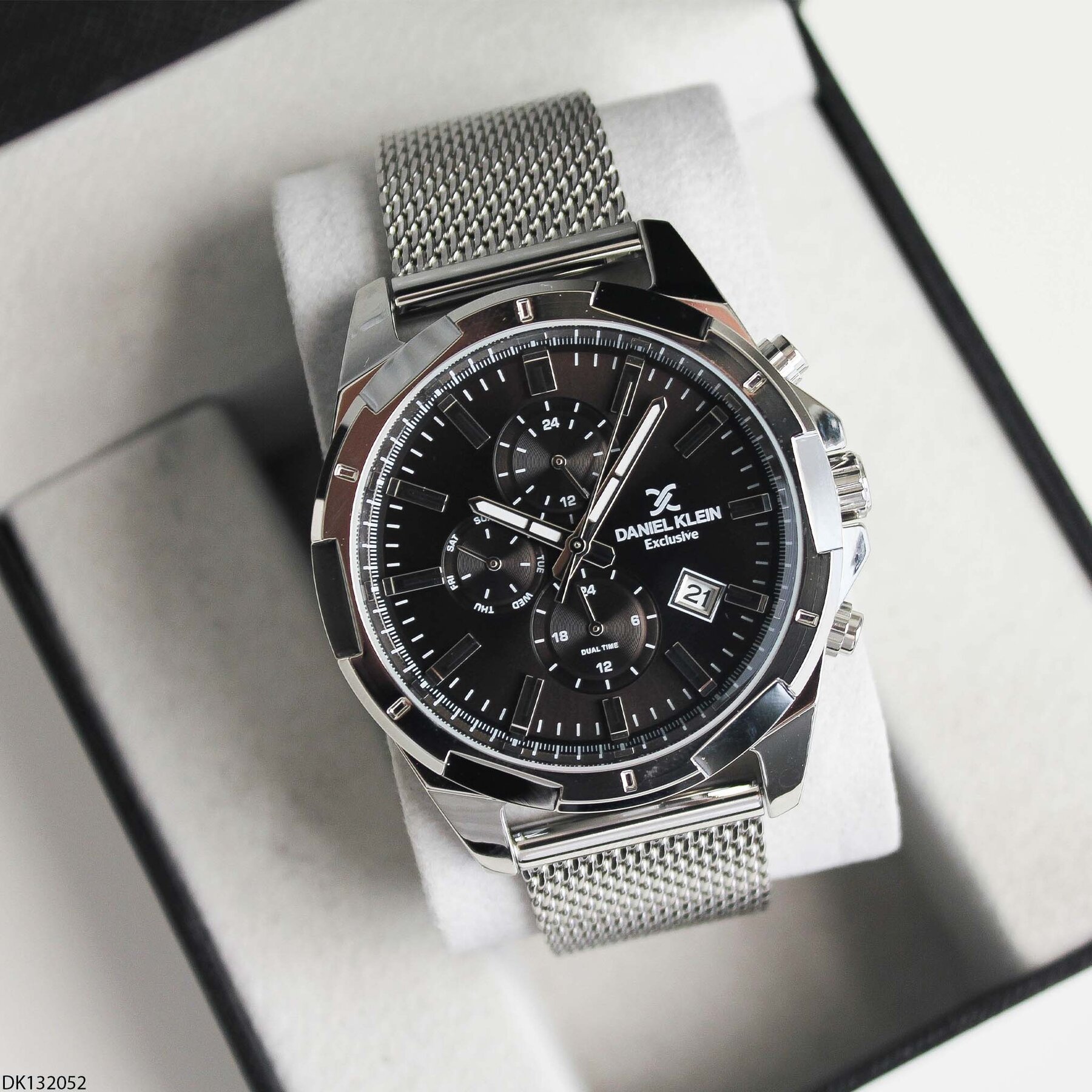 Daniel Klein DK132052 Çelik Hasır Kordonlu Erkek Kol Saati