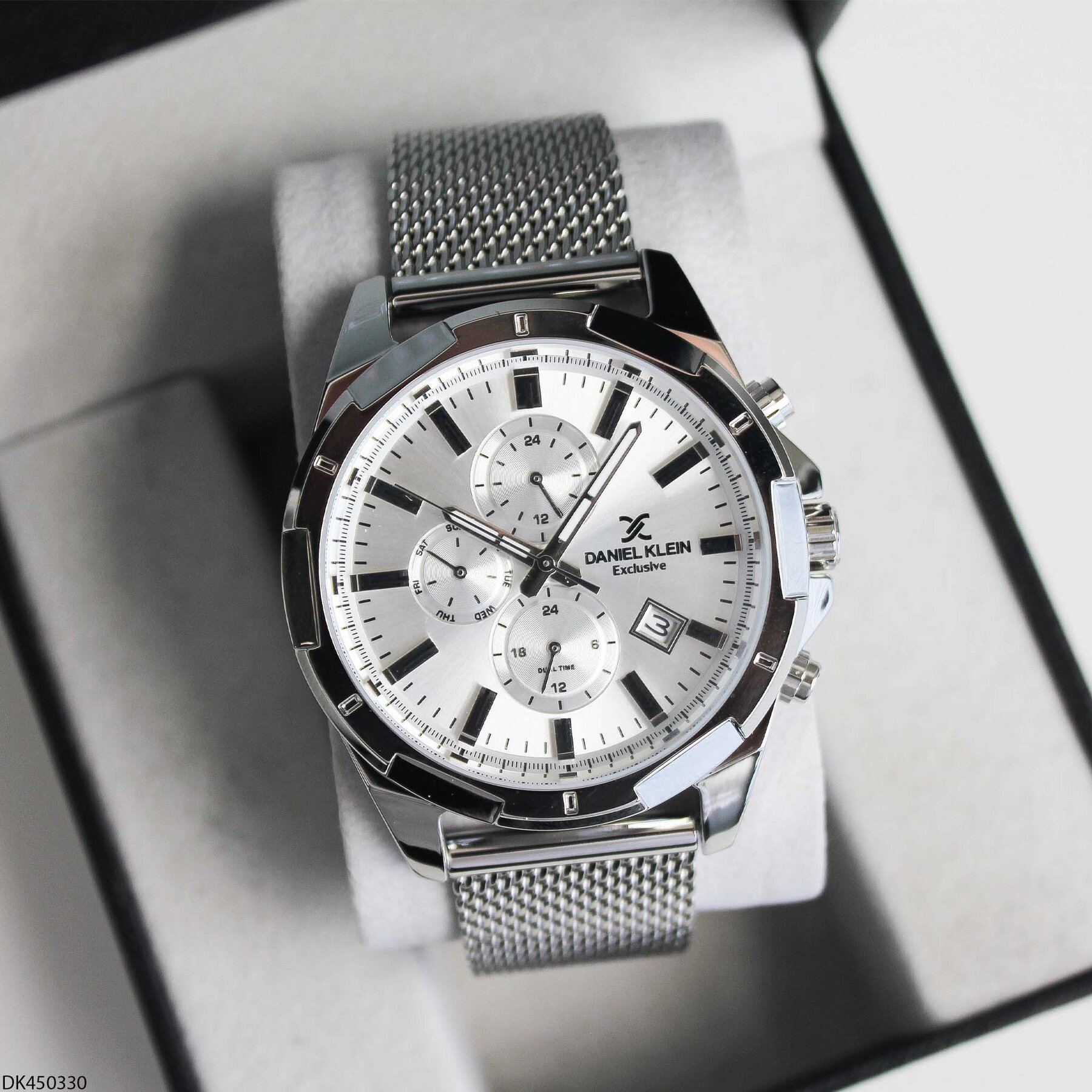 Daniel Klein DK450330 Çelik Hasır Kordonlu Erkek Kol Saati