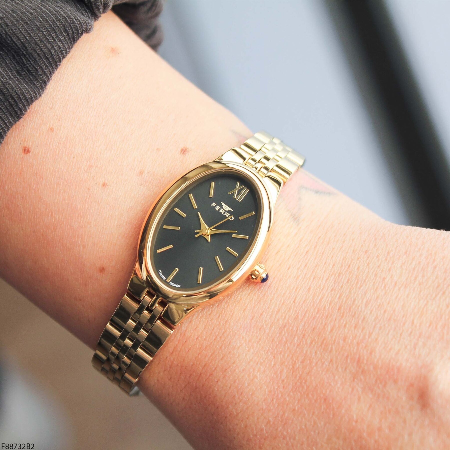 Ferro F88732B2 Çelik Kordonlu Kadın Kol Saati