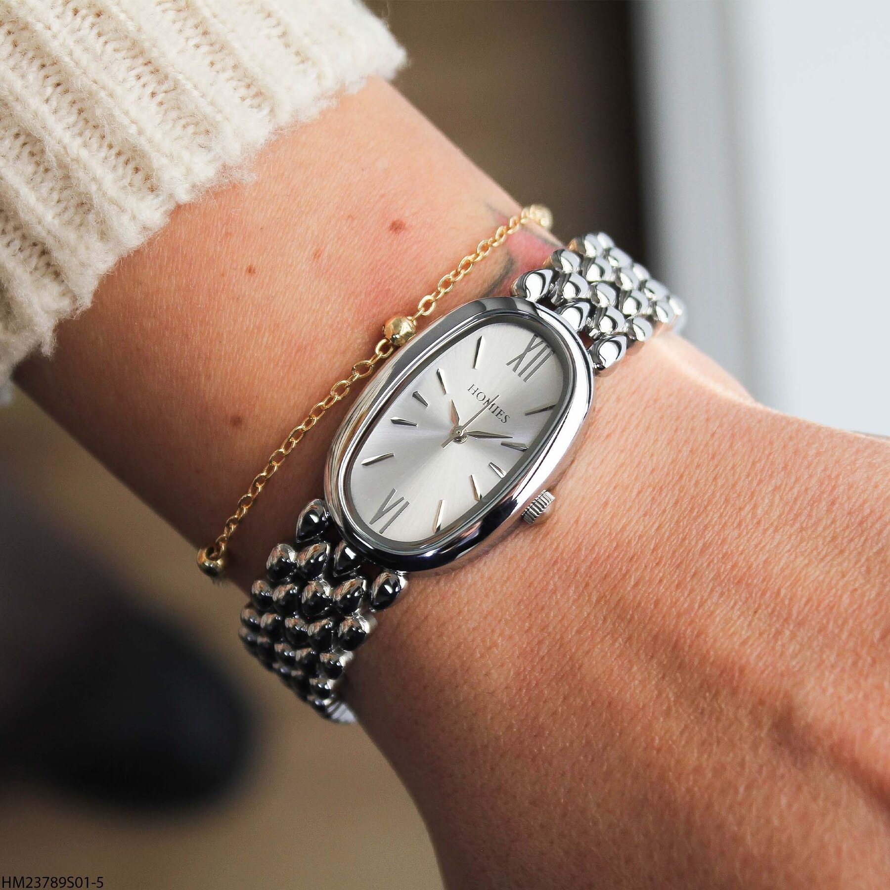 Homies HM23789S01-5 Çelik kordonlu  Kadın Kol Saati