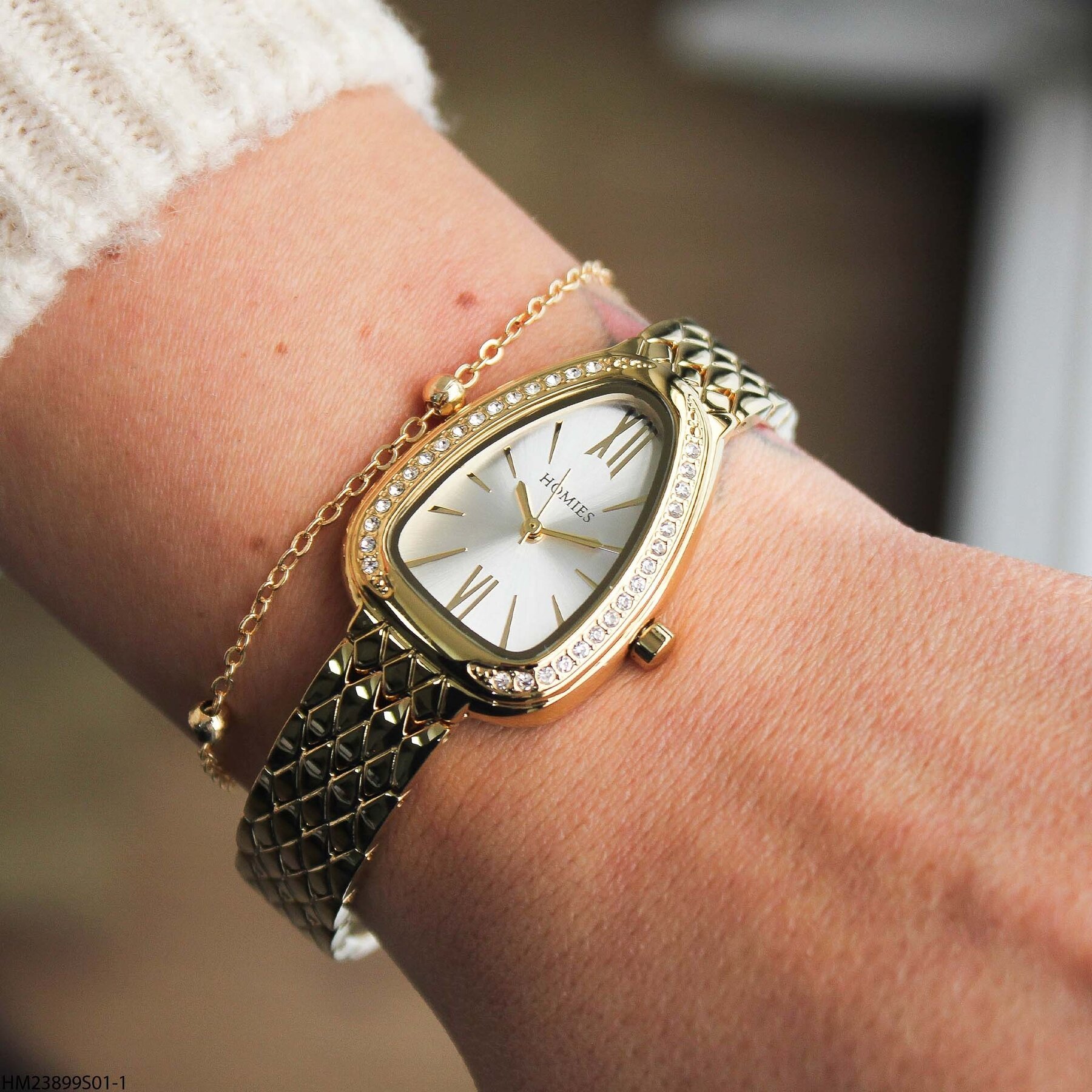 Homies HM23899S01-1 Çelik kordonlu  Kadın Kol Saati