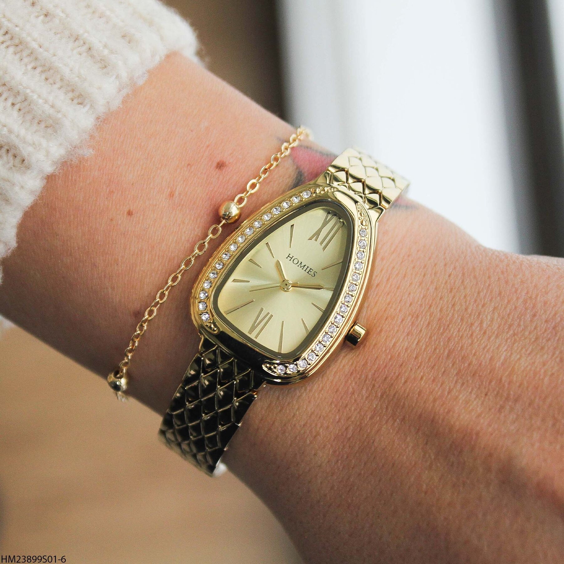 Homies HM23899S01-6 Çelik kordonlu  Kadın Kol Saati