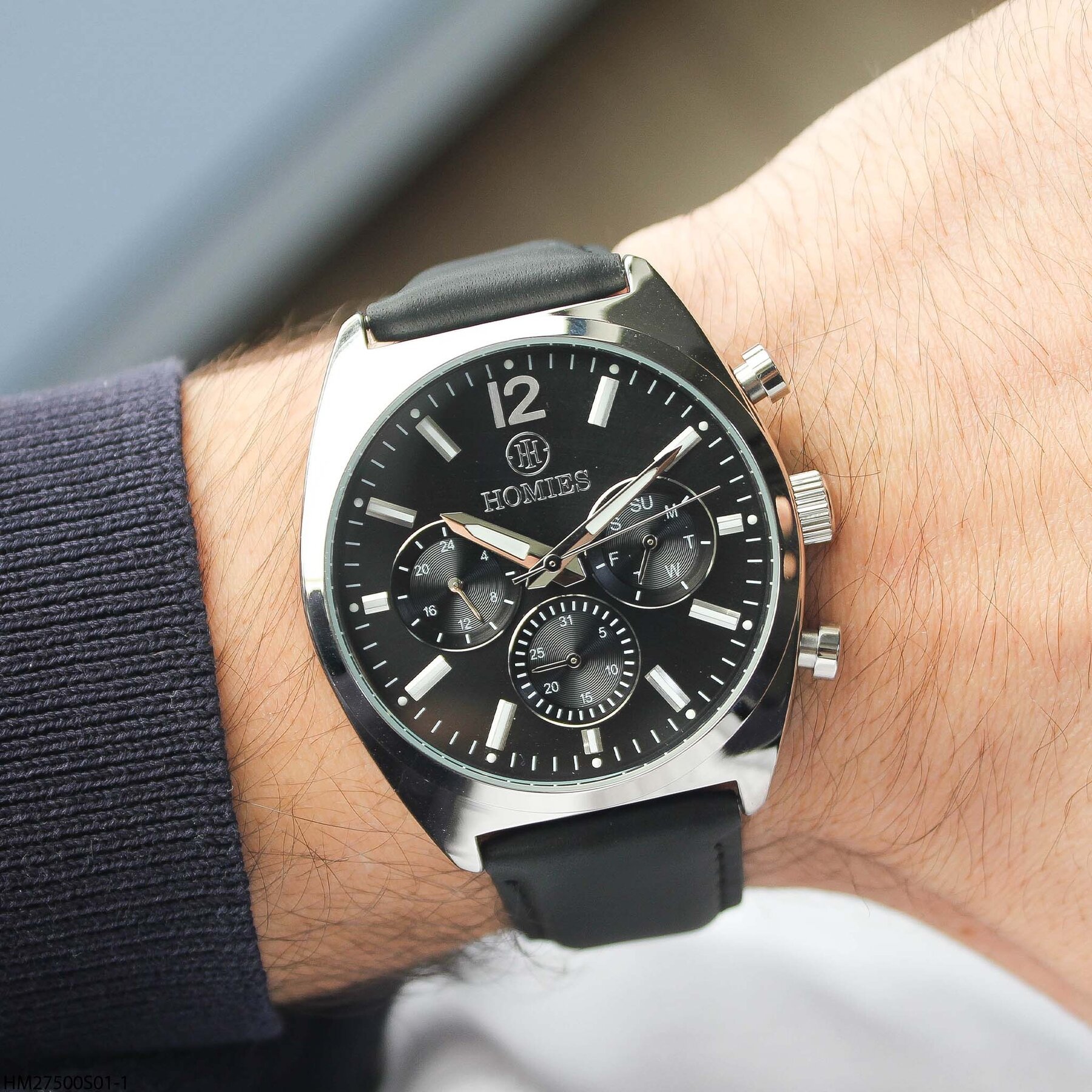 Homies HM27500S01-1 Deri Kordonlu Erkek Kol Saati