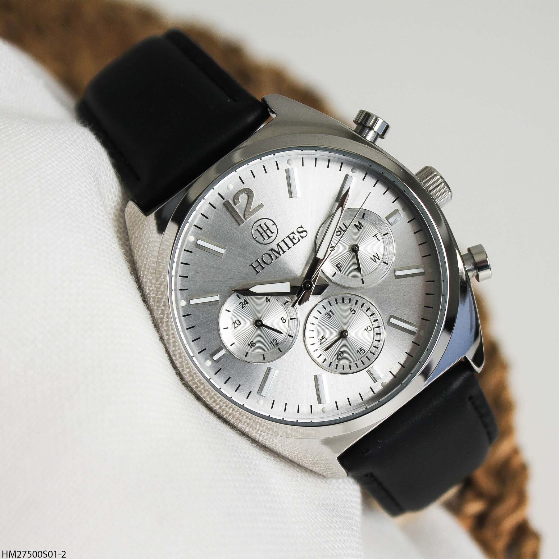 Homies HM27500S01-2 Deri Kordonlu Erkek Kol Saati