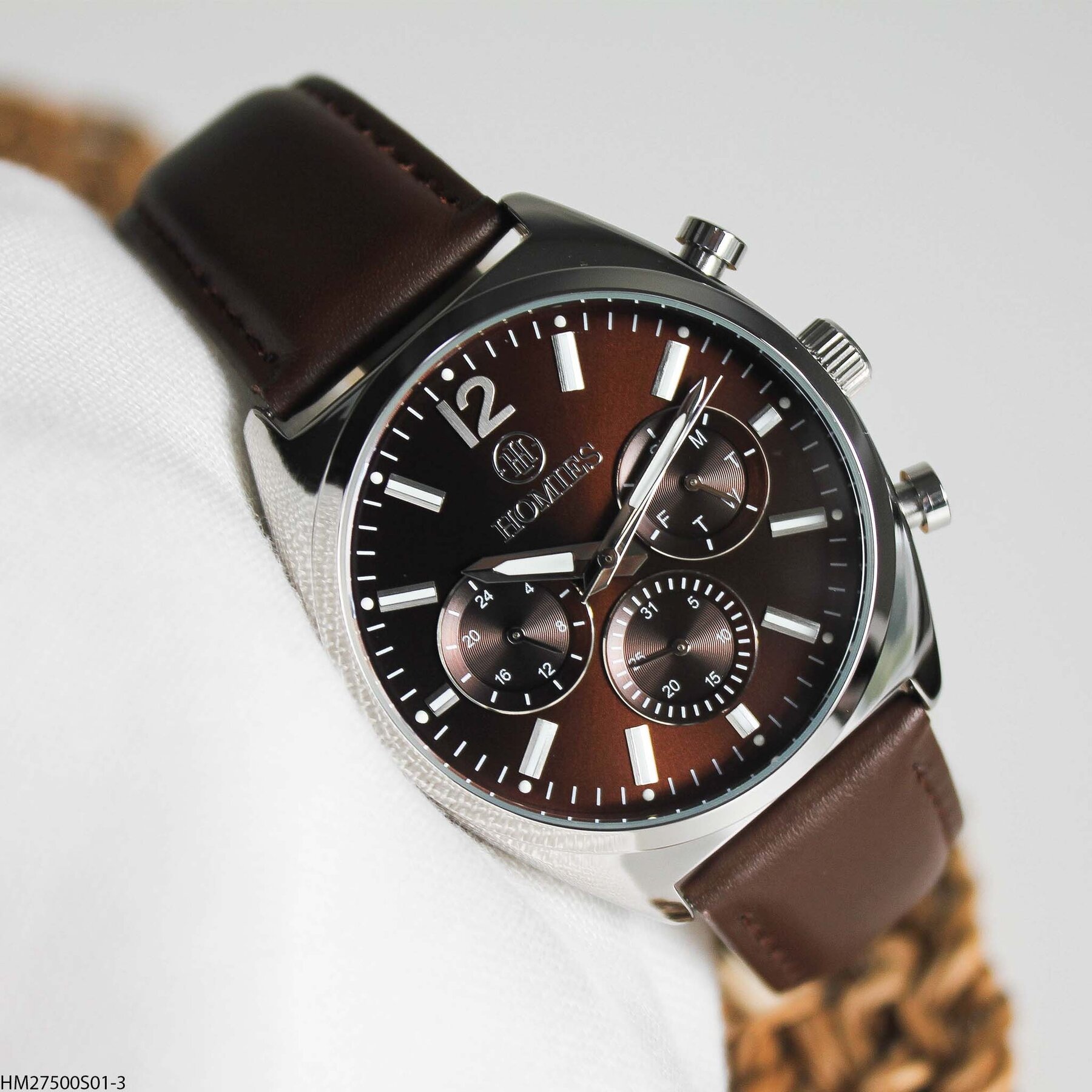 Homies HM27500S01-3 Deri Kordonlu Erkek Kol Saati