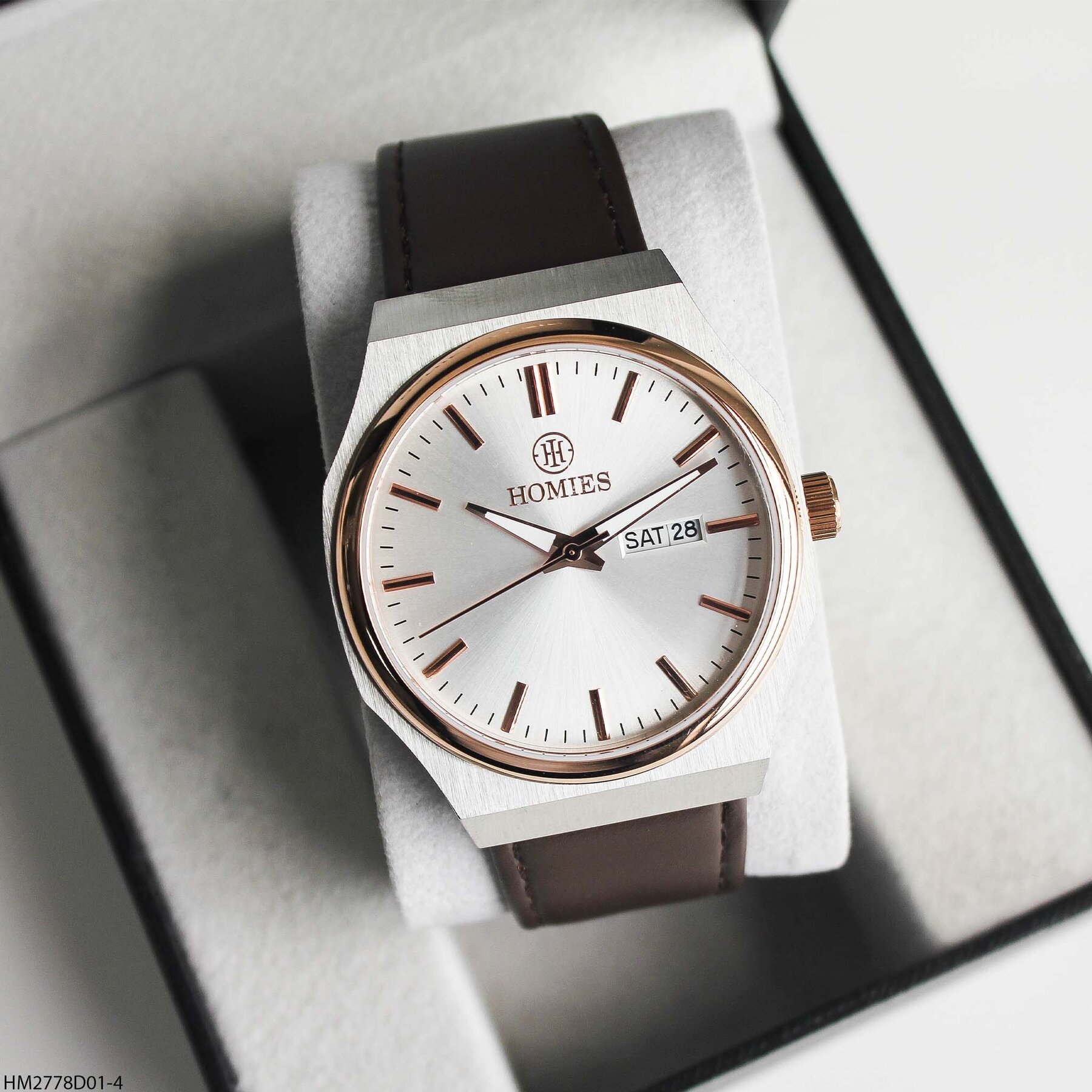 Homies HM27780D01-4 Deri Kordonlu Erkek Kol Saati