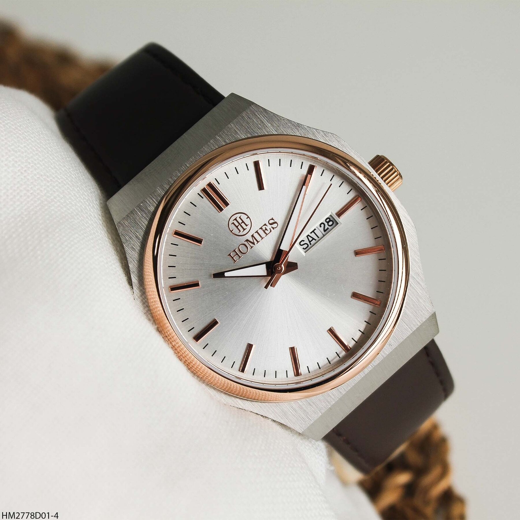 Homies HM27780D01-4 Deri Kordonlu Erkek Kol Saati