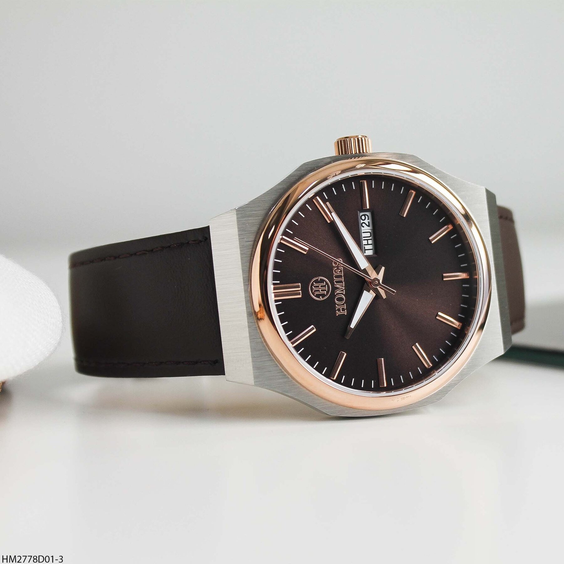 Homies HM27780D01-3 Deri Kordonlu Erkek Kol Saati