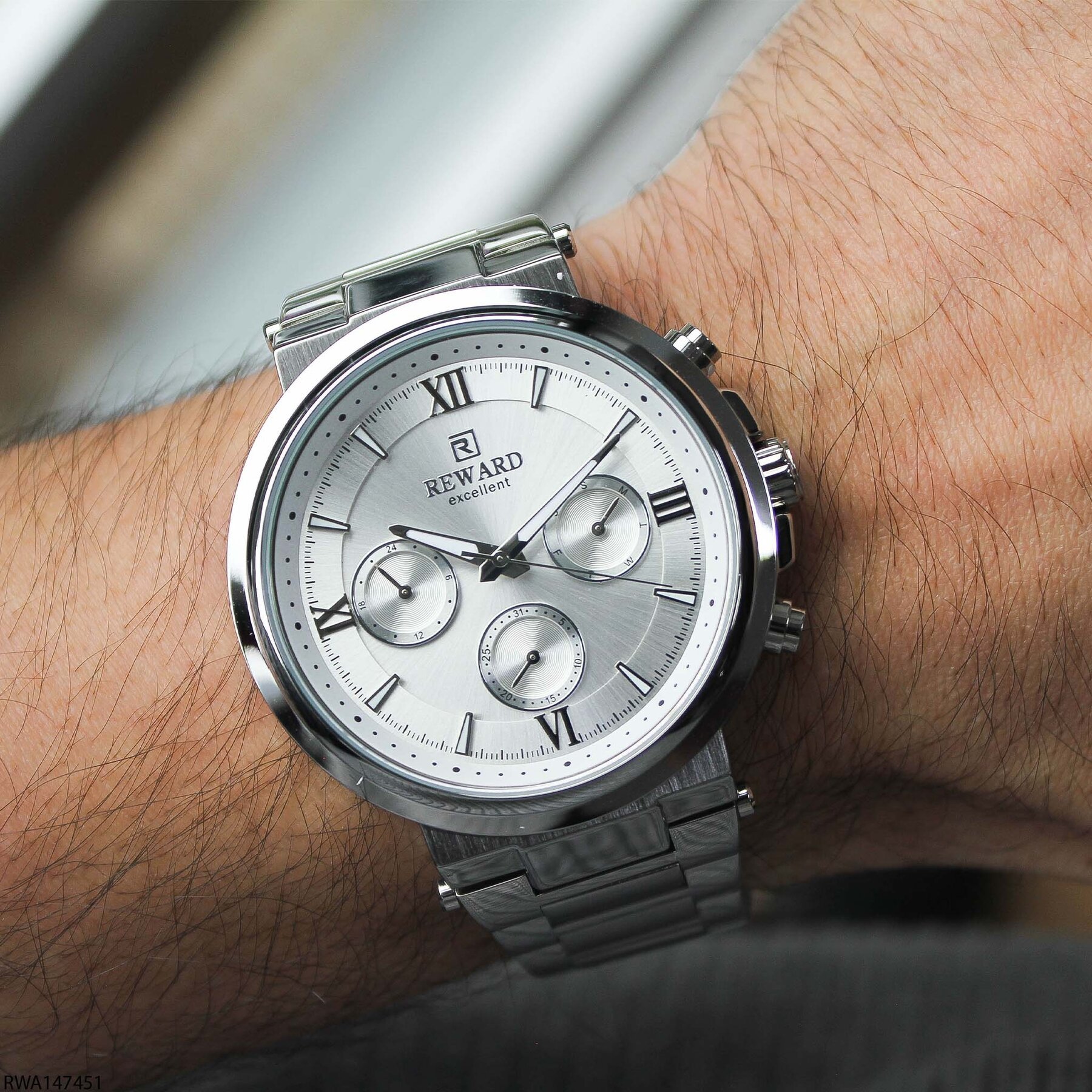 Reward RWA147451 Çelik Kordonlu Erkek Kol Saati