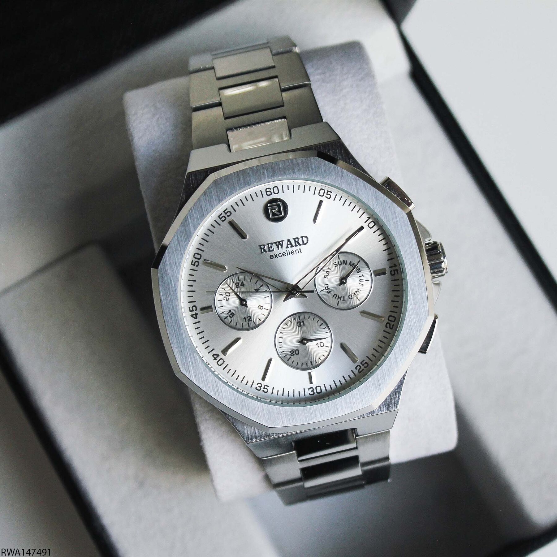 Reward RWA147491 Çelik Kordonlu Erkek Kol Saati