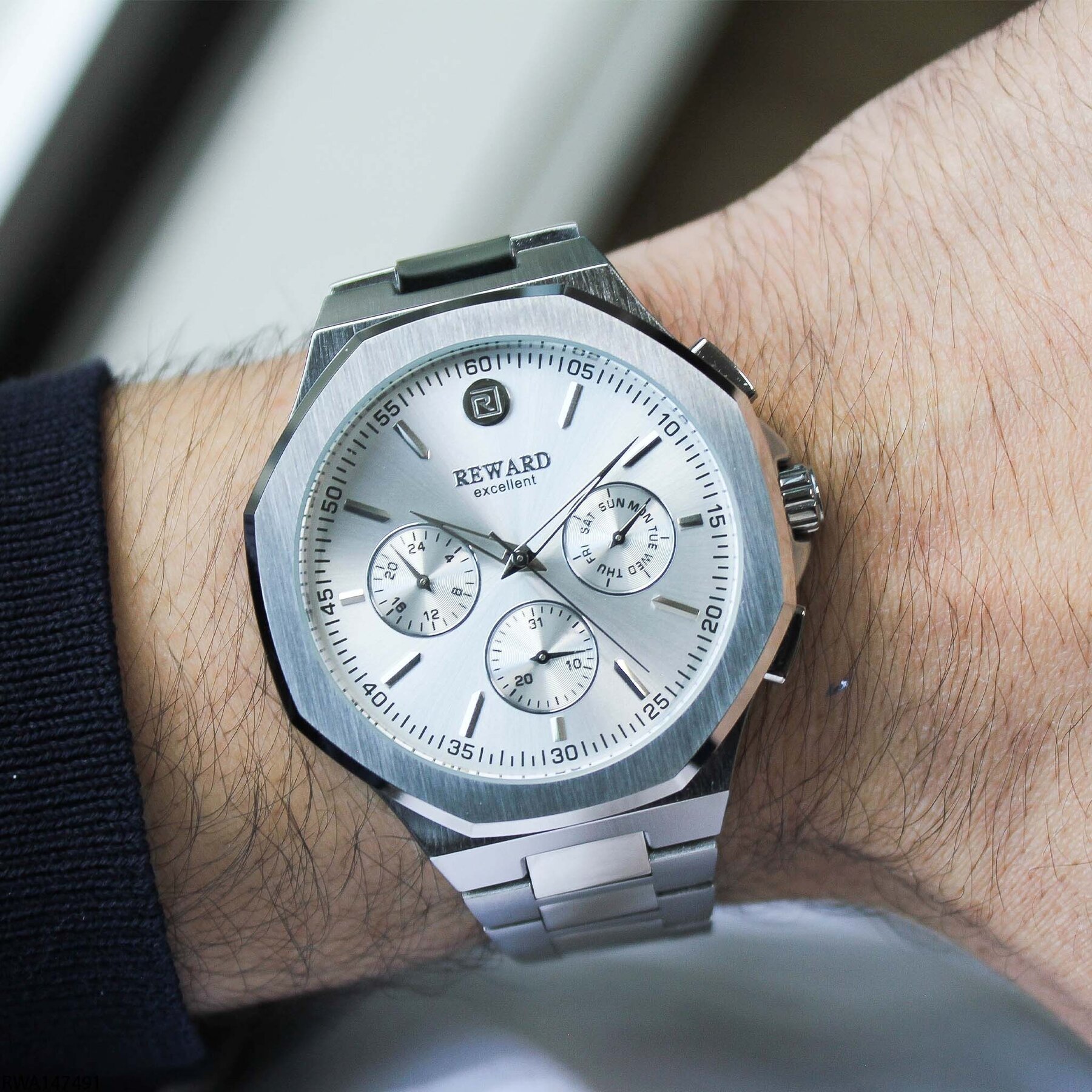 Reward RWA147491 Çelik Kordonlu Erkek Kol Saati