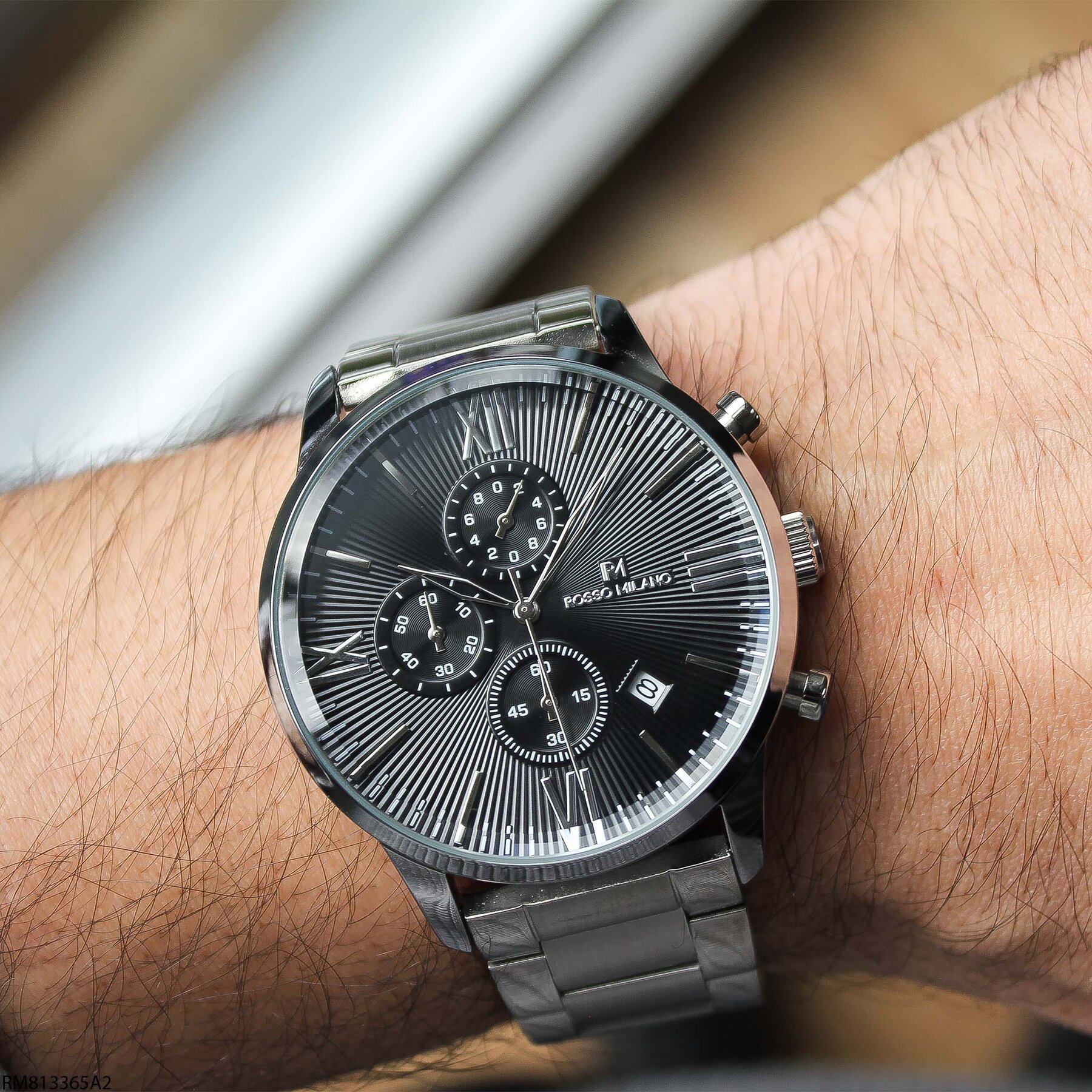 Rosso Milano RM813365A2 Çelik Kordonlu Erkek Kol Saati