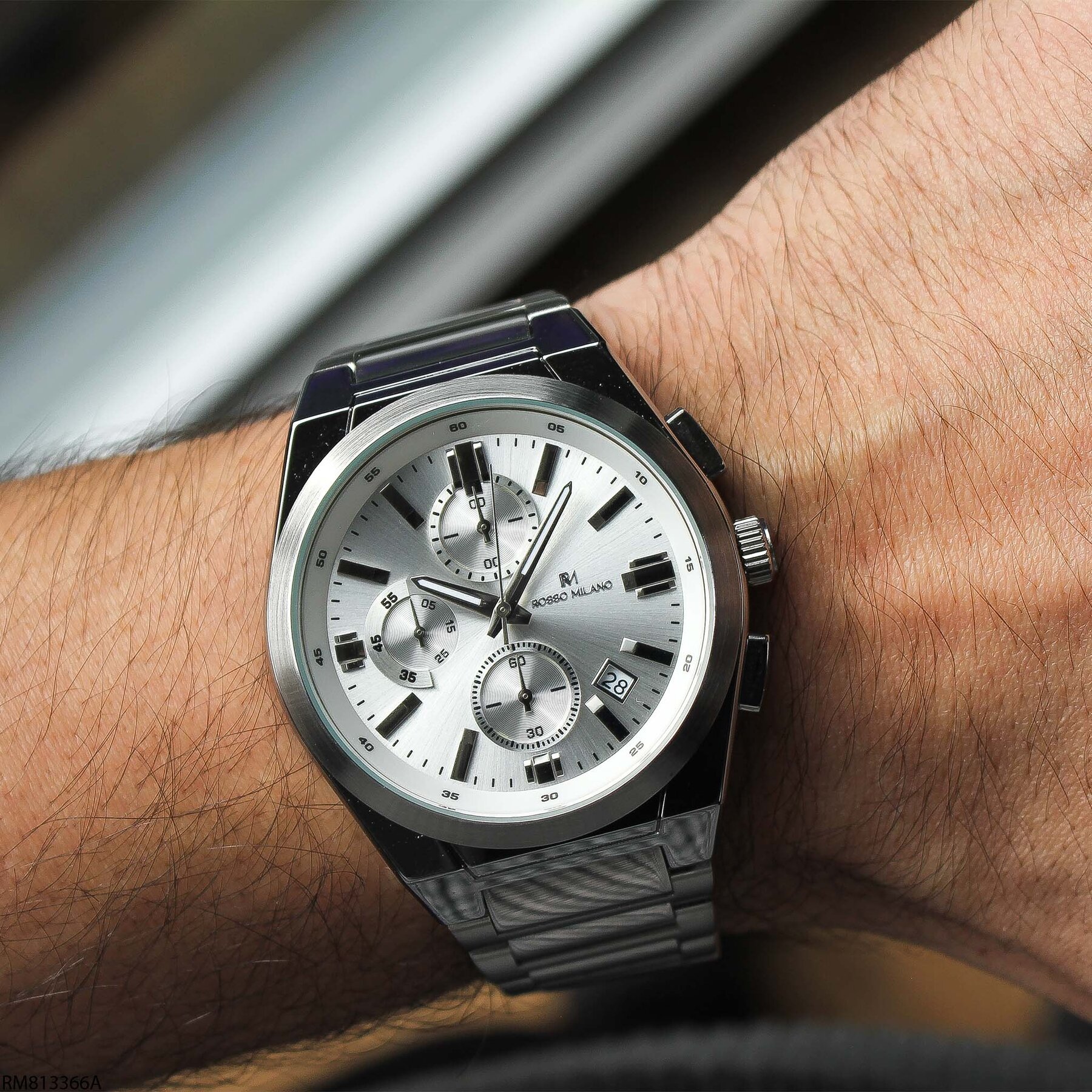 Rosso Milano RM813366A Çelik Kordonlu Erkek Kol Saati