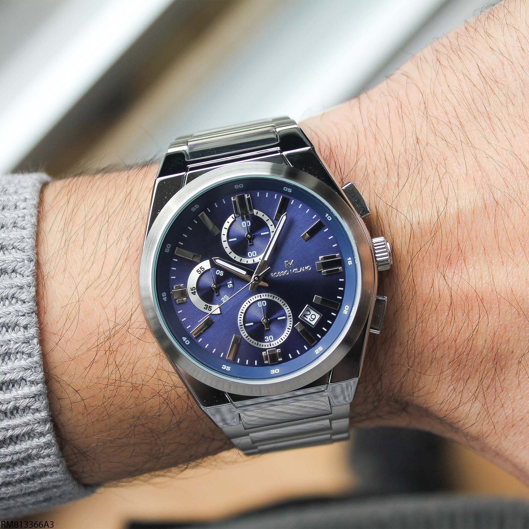 Rosso Milano RM813366A3 Çelik Kordonlu Erkek Kol Saati