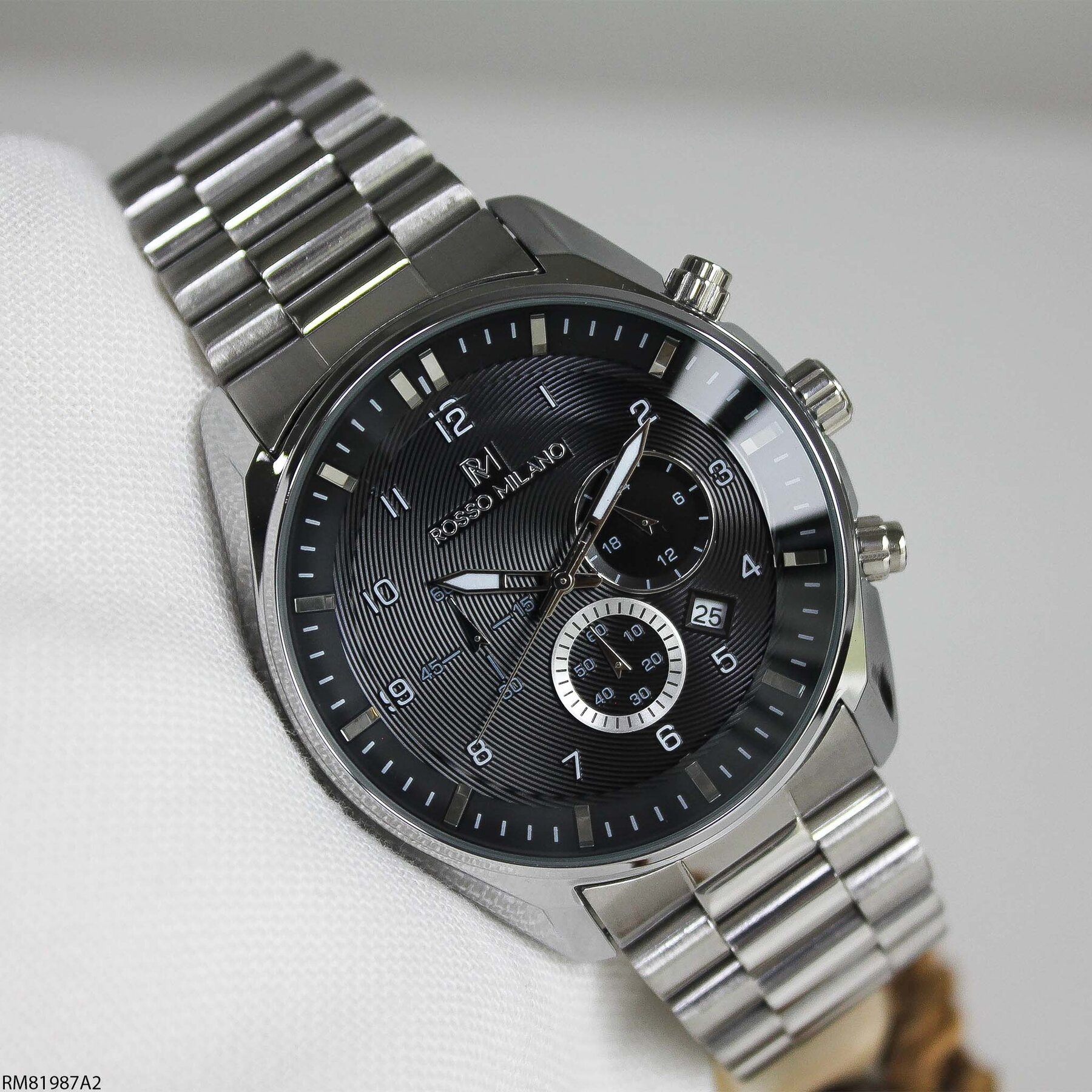 Rosso Milano RM81987A2 Çelik Kordonlu Erkek Kol Saati