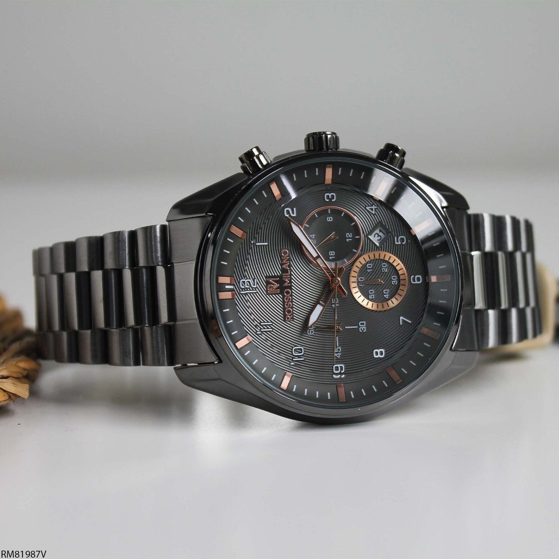 Rosso Milano RM81987V Çelik Kordonlu Erkek Kol Saati